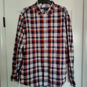 Gap classic fit plaid button-down shirt. XL